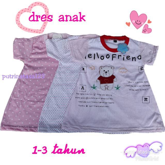 Dres anak 1-3 tahun .
