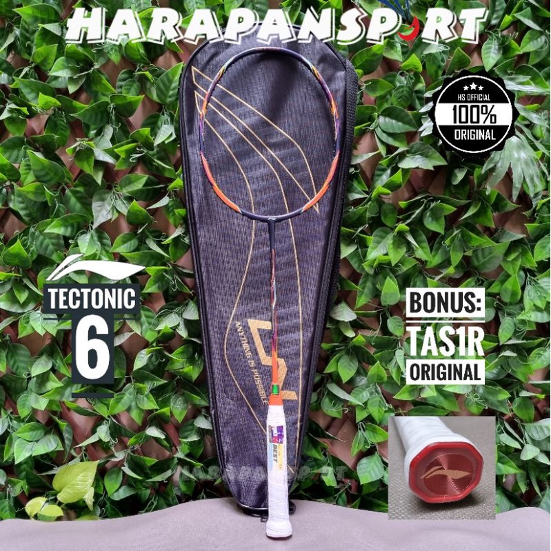 RAKET BADMINTON LINING TECTONIC 6 ORIGINAL 100%