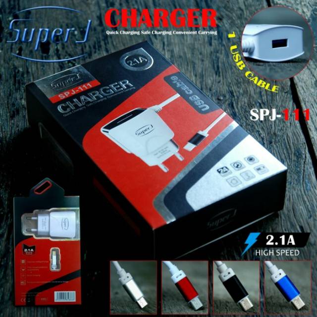 Charger Super J micro spj-111 2.1A good quality