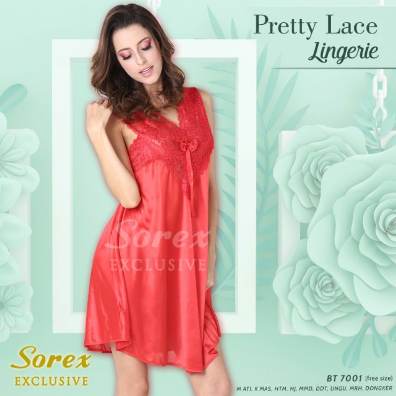 Baju Tidur SOREX,lingerie satin jumbo