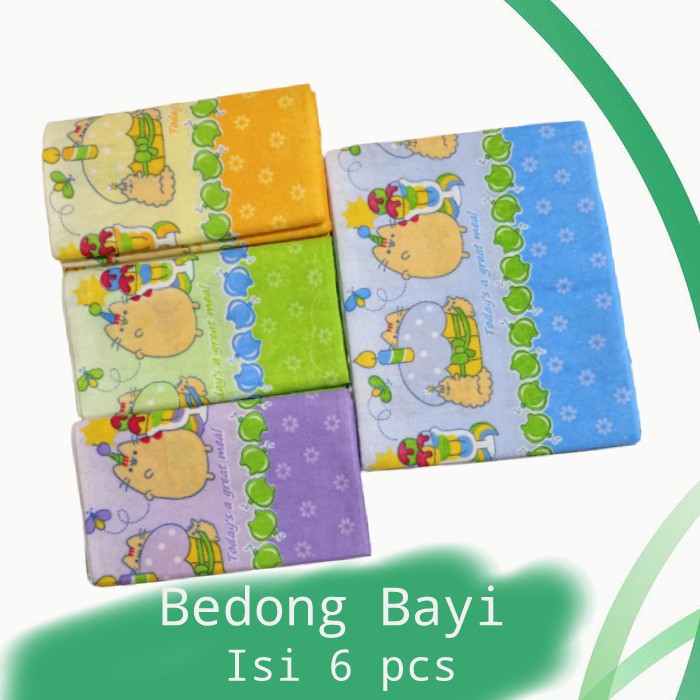 Bedong Bayi bayi Motif 6 pcs Murah