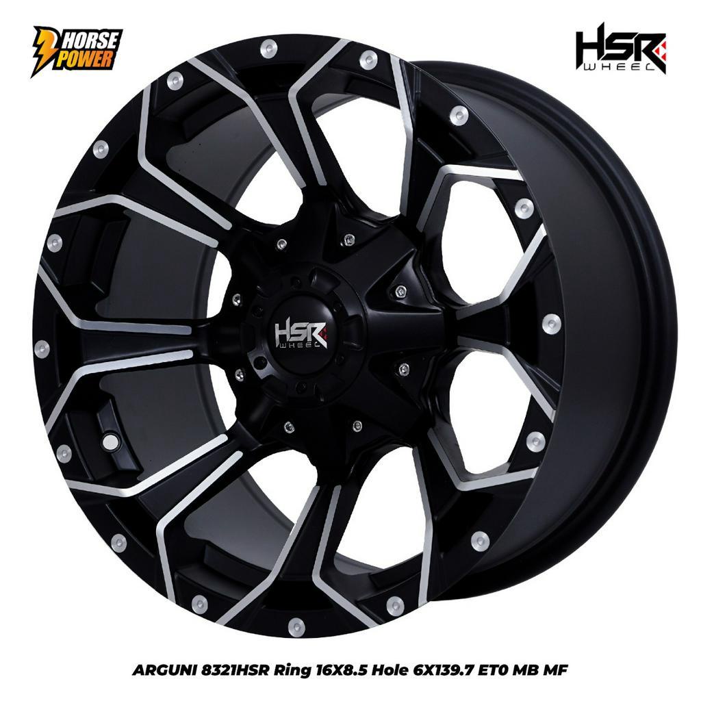 R16 VELG MOBIL RACING - HSR ARGUNI - RING 16 HSR WHEEL - LEBAR 8.5 INCH - 6 LUBANG