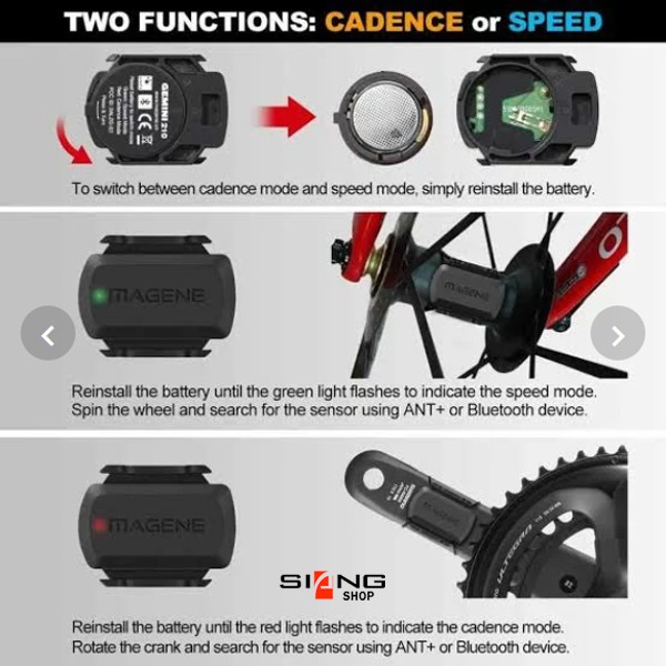 Magene Sensor Speed Cadence S3+