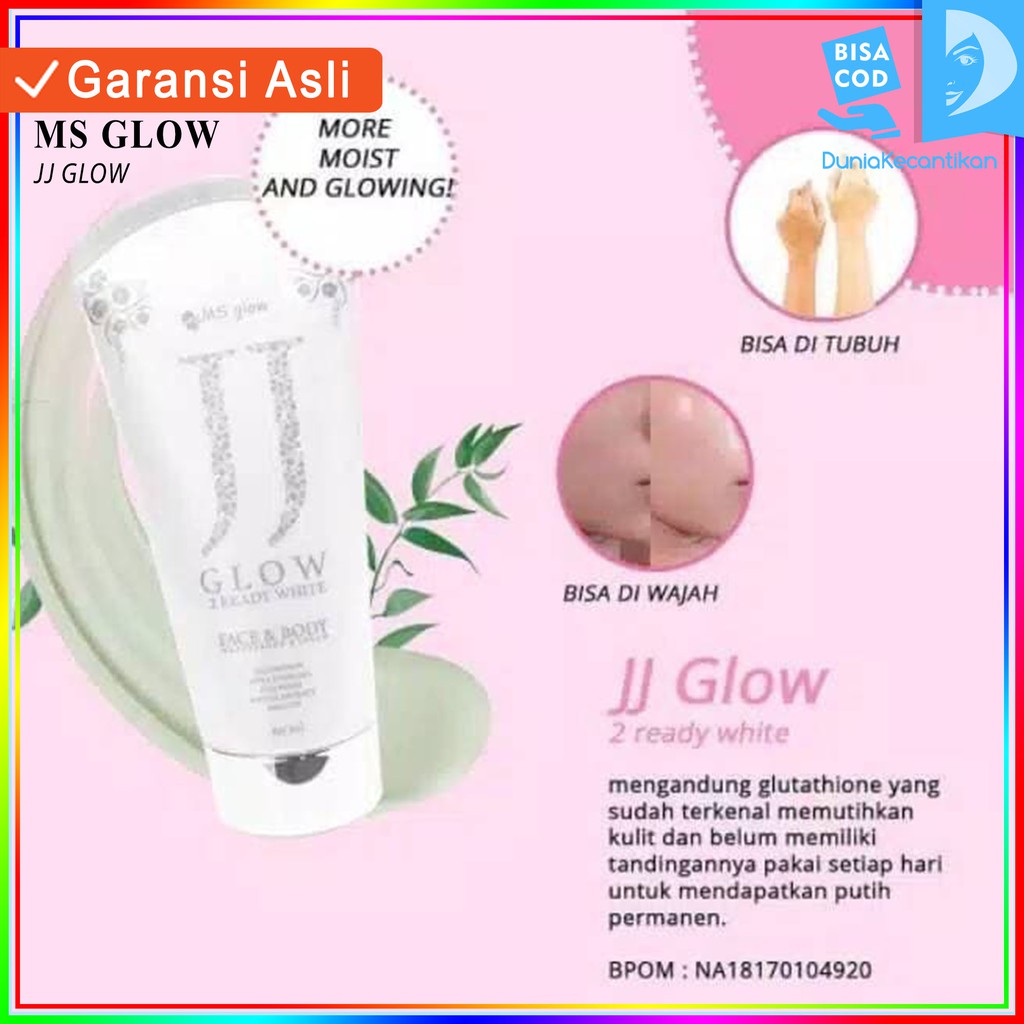 MS Glow JJ Glow Face And Body Moisturizing Cream SPF 30 MSGlow / Sunblock / Sunscreen