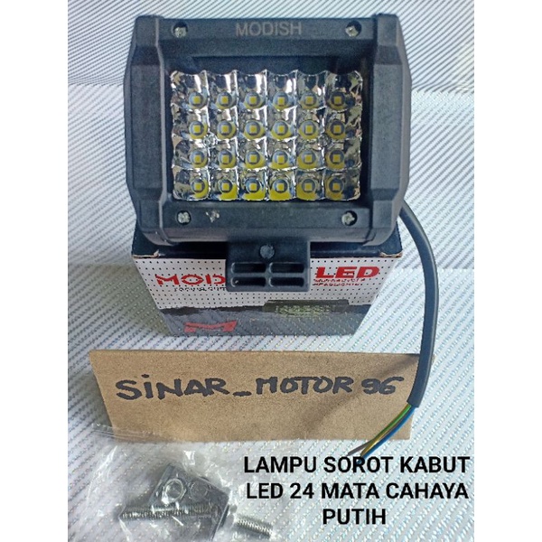 LAMPU SOROT KABUT LED 24 MATA CAHAYA PUTIH