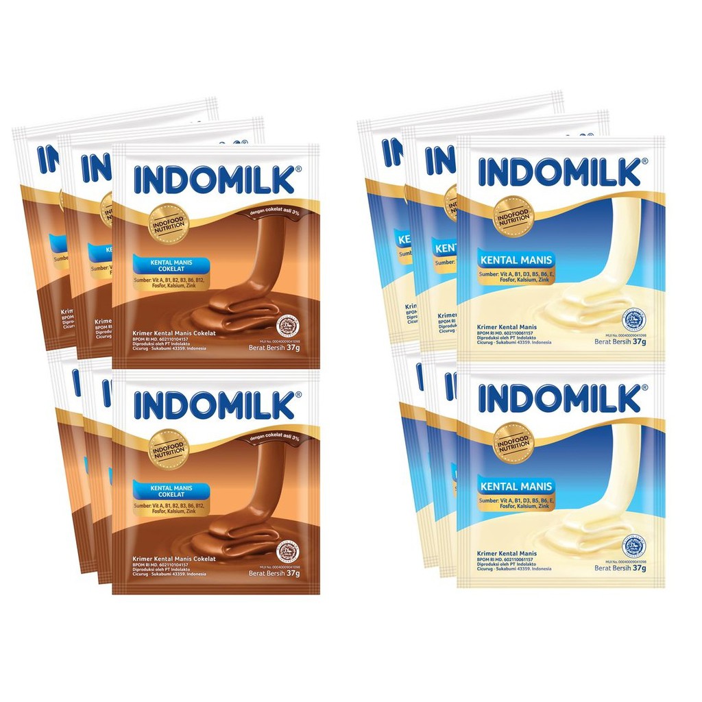 

INDOMILK SKM SUSU KENTAL MANIS SACHET 6X37gr COKLAT PUTIH