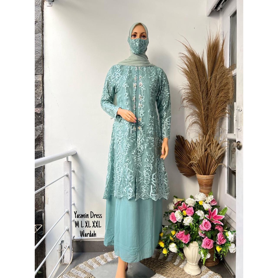 Gamis Yasmin Payet Premium || Gamis Wisuda Remaja Terbaru || [COD] Bayar di Tempat || Gamis Seragam Pesta Terbaru 2022 || Premium Sangat Product || Terlariss Gamis Pesta