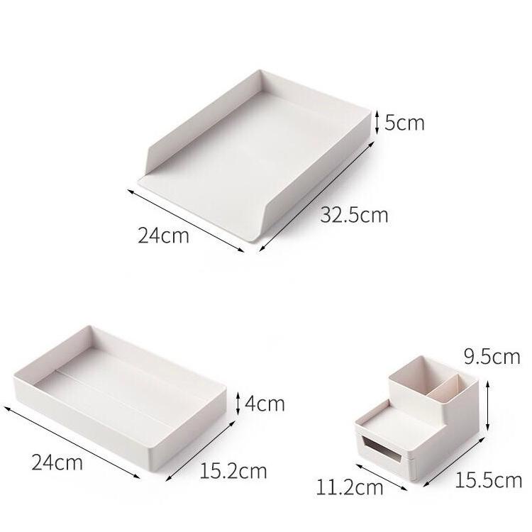 

[KODE ZQ79G] Desktop Organiser Dokumen Kantor Tray