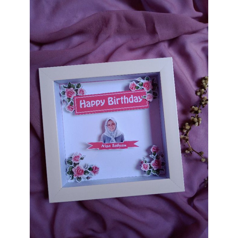Frame pop up 3d/ hadiah wisuda/hadiah wedding/hadiah ultah