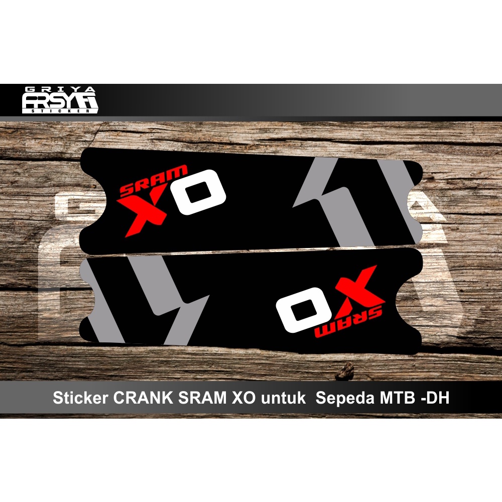Decal Sticker Crank SRAM Xo1 Sepeda MTB DH
