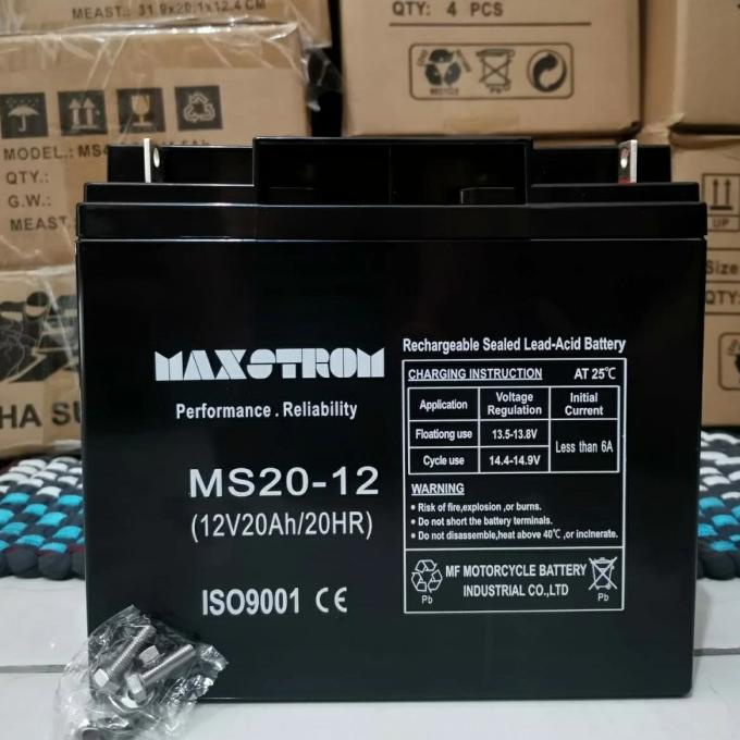 Aki Kering Battery 12V 20Ah 6 Dzm 20 Solar Panel Genset Motor Listrik