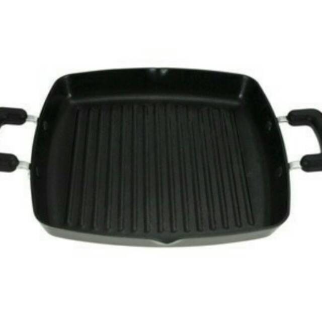 Maxim Square Grill Non Stick With Lips - 28 cm / grill pan bbq kotak promo grill kotak