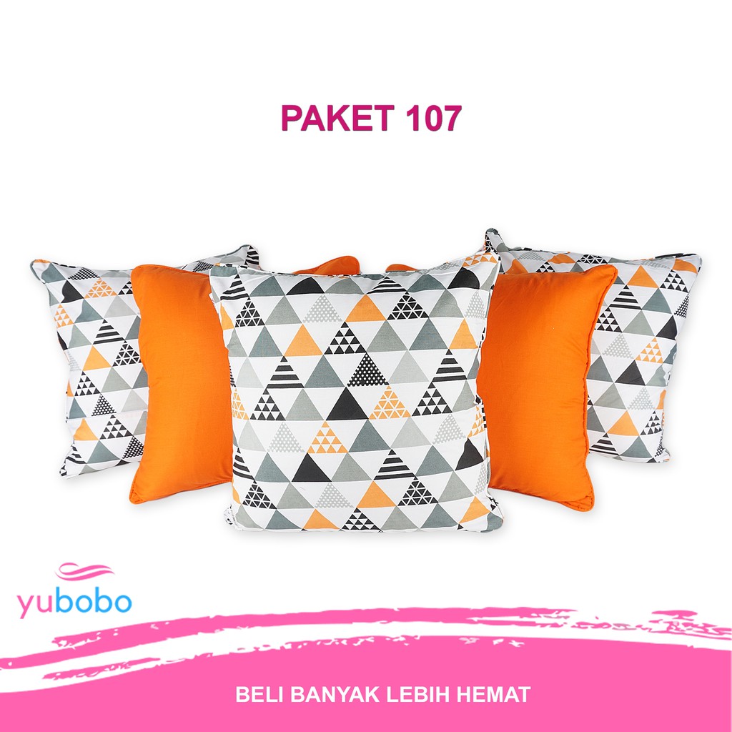 Paket Sarung  Bantal  Sofa  1 Set 5 Pcs Sopa Hanya Sarung  