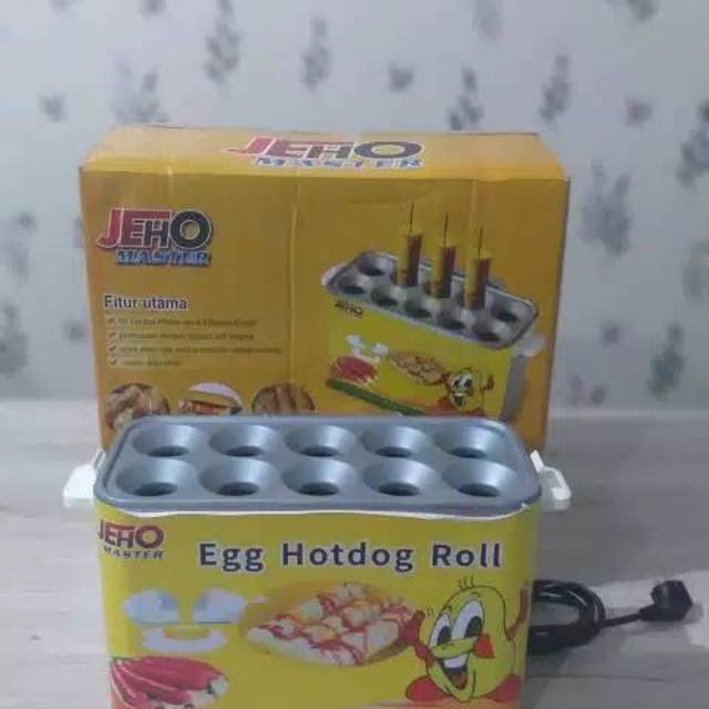 Sostel 10 lubang mesin sosis telor listrik otomatis 10 lubang Jeho