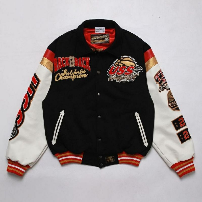 Jacket Varsity Champ Rawtype Riot x USS "Back To Back" Original