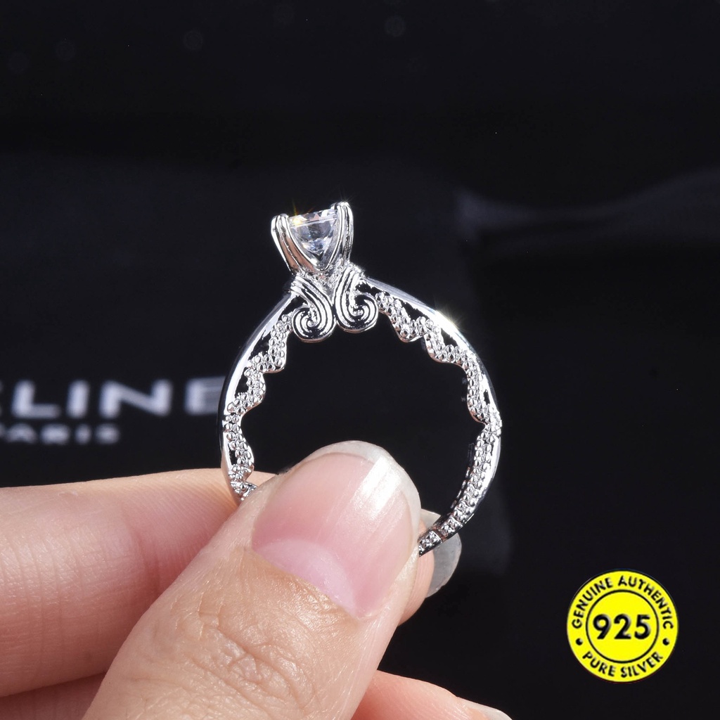 Cincin Model Terbuka Desain Delapan Hati Delapan Panah Adjustable Untuk Wanita