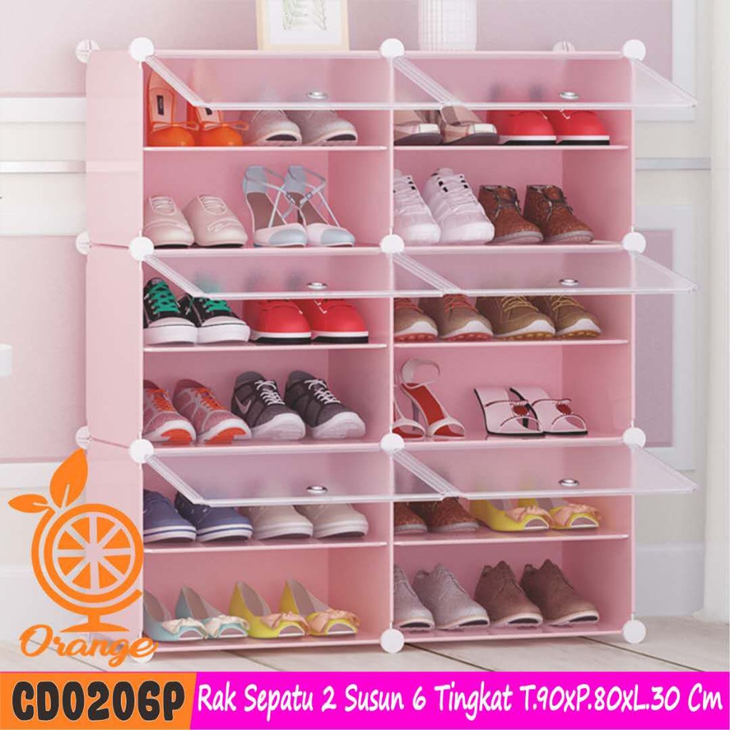 Promo Terlaris Rak Sepatu Portable Serbaguna Lemari Sepatu Anti Debu Rak Penyimpanan Serbaguna GOSHOP88