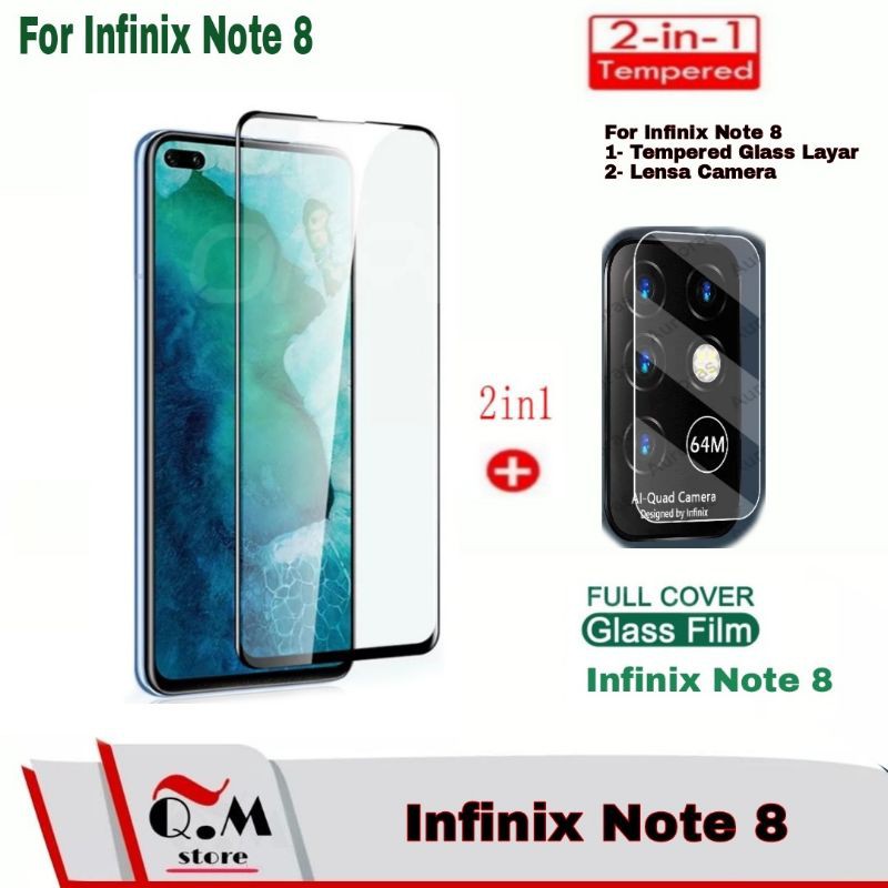 Tempered Glass Infinix Hot 12 Pro / Hot 11S NFC / Infinix Note 10 Pro / Hot 10s / 10 / Note 7 / Note 8 / 9 / 9 lay / Smart 6 / 5 / 4 / 7 Lite / Zero 8