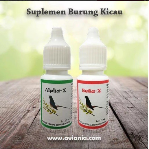 SUPLEMEN BURUNG KICAU  ALPHA-X & BETA-X - AVIANIA