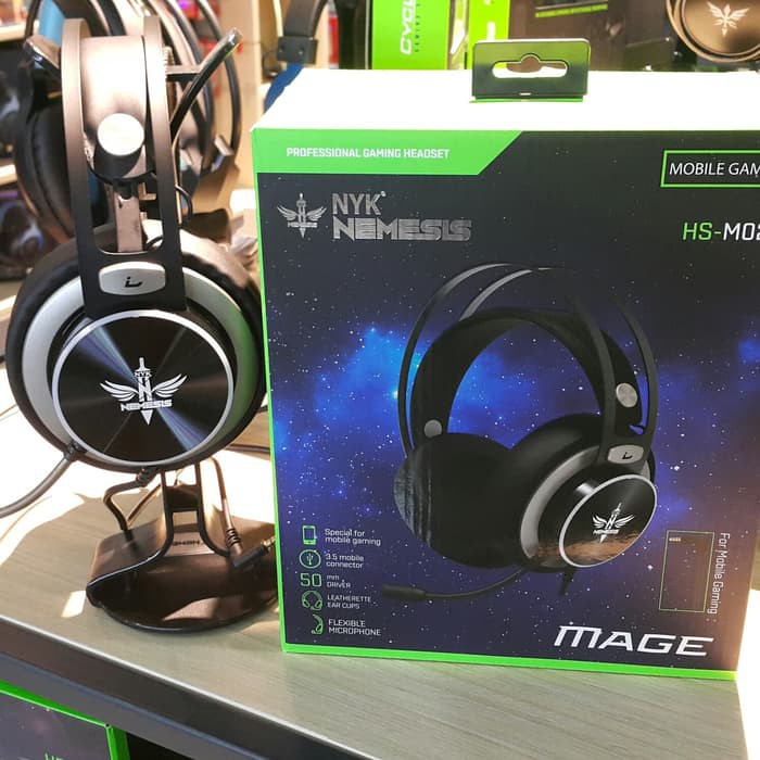 NYK HS-M02 MAGE Headset Gaming Jack Mobile Headphone Nemesis