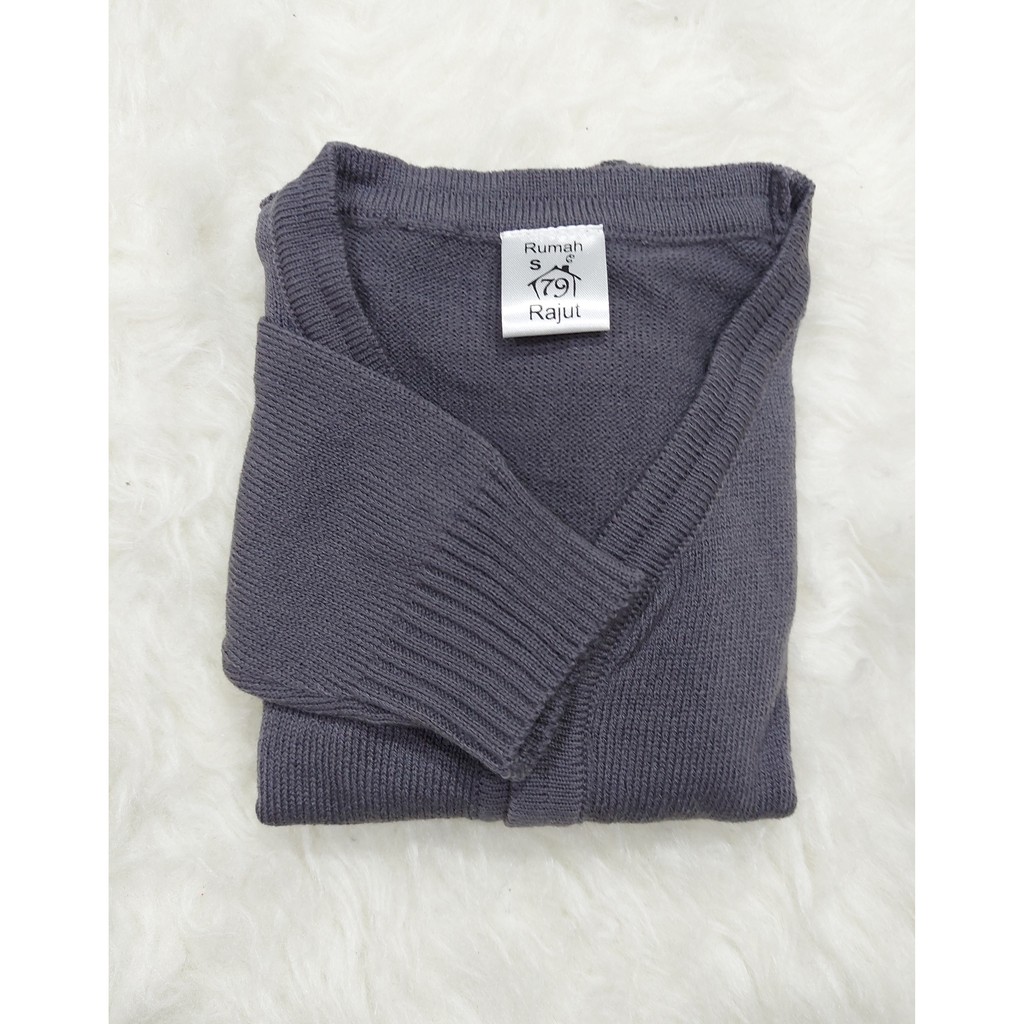 Cardigan rajut basic knit cardy Anak