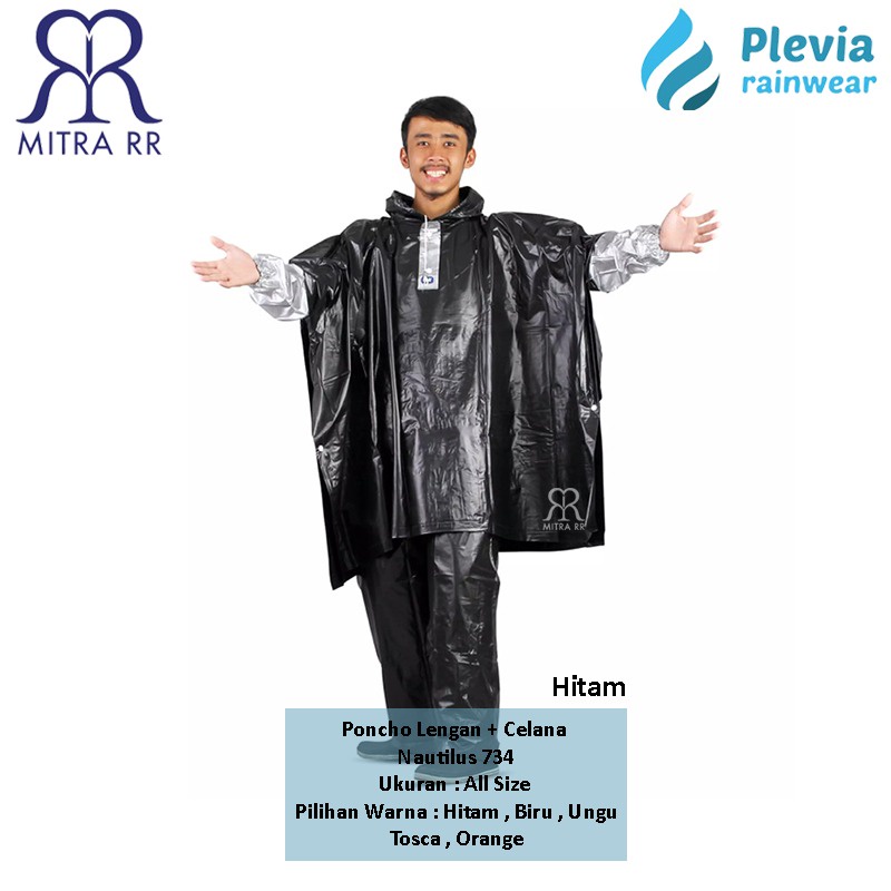 Jas Hujan Poncho Lengan Celana Plevia Nautilus 734 – Ponco Motor Unisex