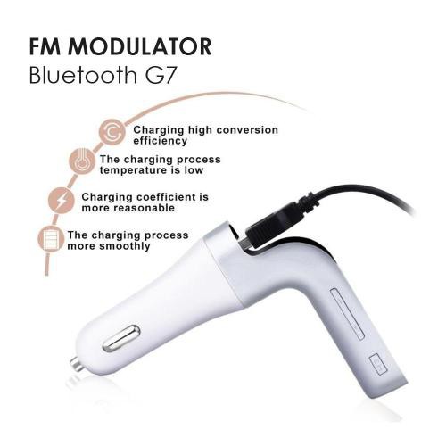 FM MODULATOR LUXURY + BLUETOOTH CAR CHARGER 3IN1
