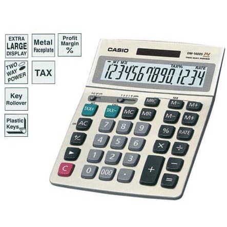 

Kalkulator Casio DM-1400 - Calculator Desktop/Kantor