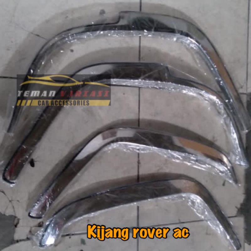 LIST ATAS BAN OVER FENDER TRIM MOBIL KJ KIJANG ROVER AC CHROME STEANLIS STANLIS