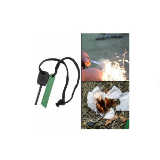 Batu Gesek Korek Pembuat Percikan Api Batang Magnesium Fire Starter
