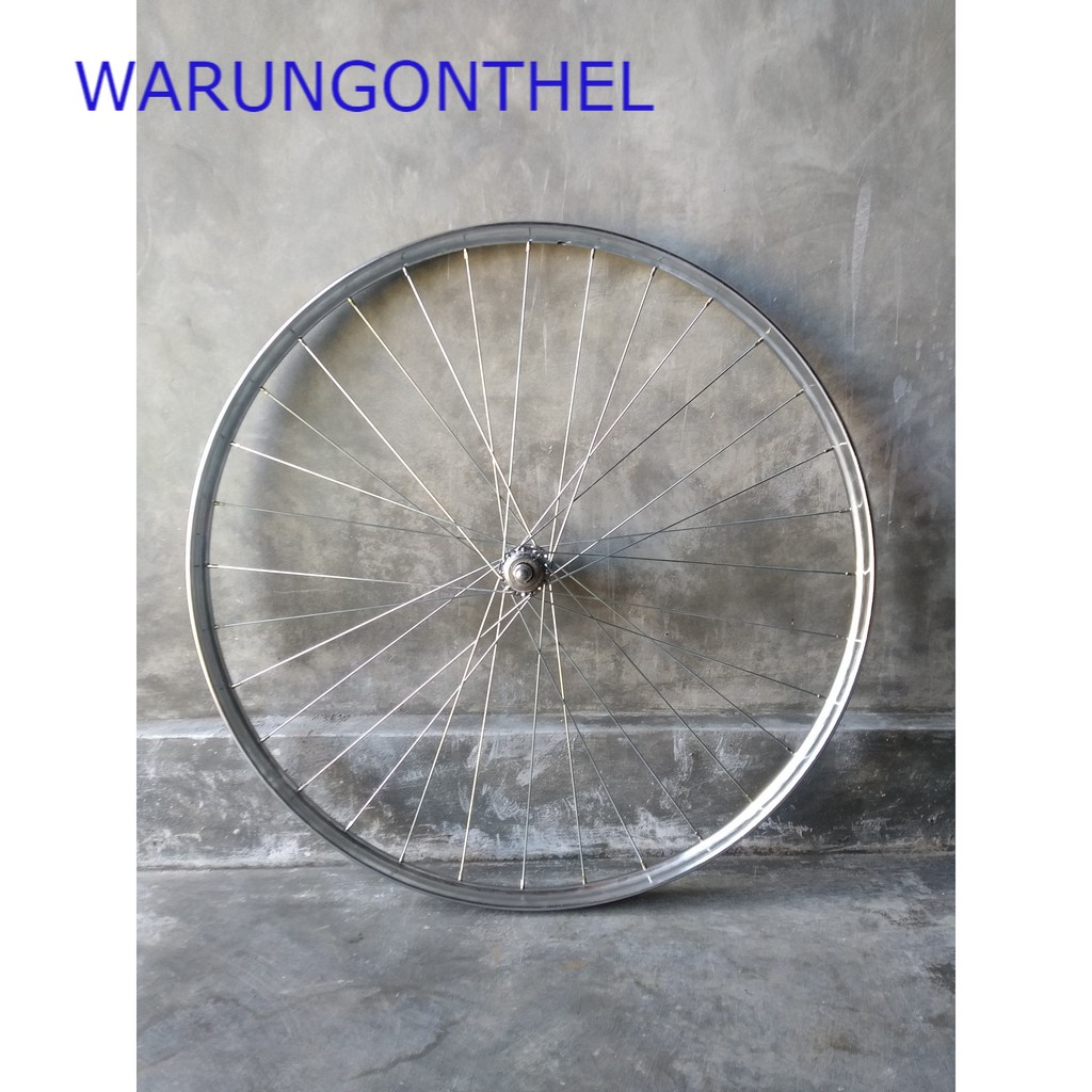 RODA SEPEDA ONTEL - RODA VELG TINGGAL PASANG - VELG HOLE 36 ONTEL - RODA ONTHEL LUBANG 36
