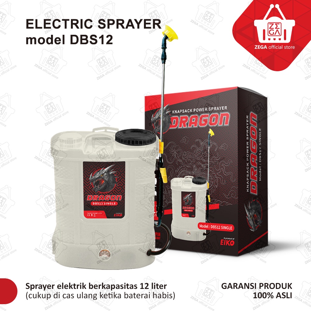 SPRAYER BATERAI / ACCU / ELEKTRIK 12 LITER merk DRAGON