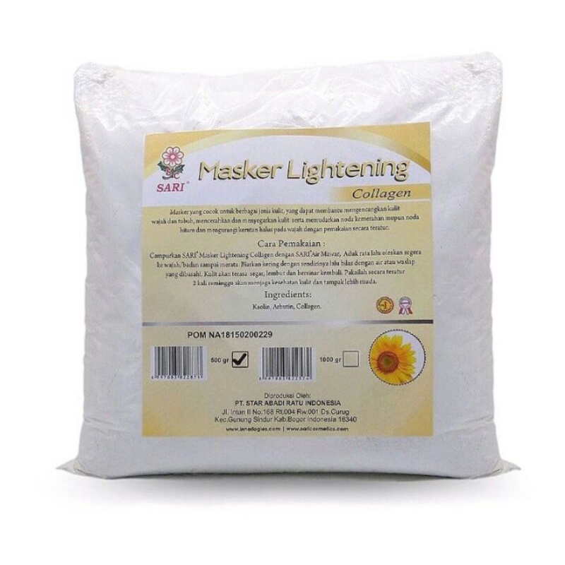 MASKER TEPUNG LIGHTENING/MASK LIGHTENING 500GR/BODY MASKER/MASK BADAN/MASKER WAJAH KILOAN/MASKER MURAH/MASKER SALON