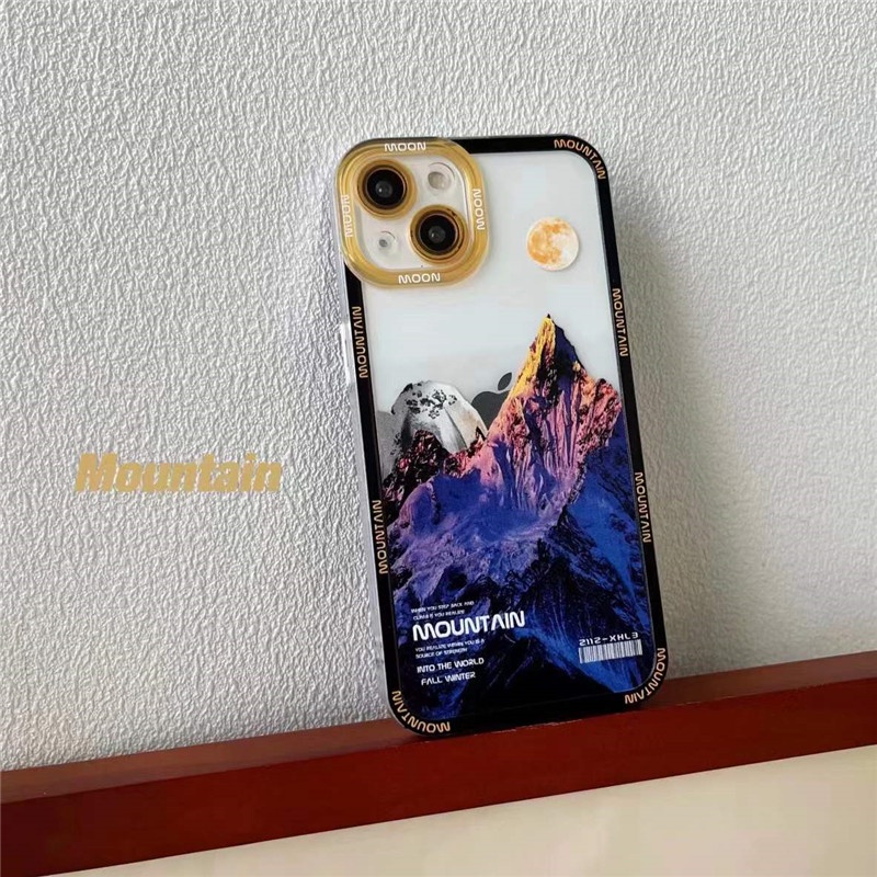 Soft Case Silikon Motif Gunung Salju Untuk Iphone 11 12 Pro Max 7 Plus 8 Plus Xr Xs Max Se 2020x8plus 11 Pro Max