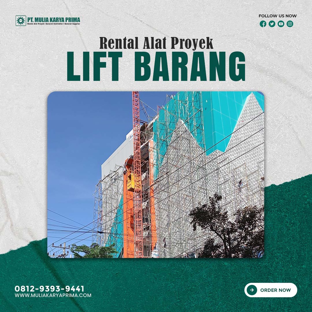 Sewa Lift Barang Barru, Sewa Alimak 1-4 Ton - PT Mulia Karya Prima