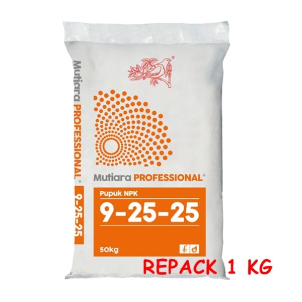 Pupuk NPK Mutiara Professional 9-25-25 Profesional Meroke 1kg utk Buah
