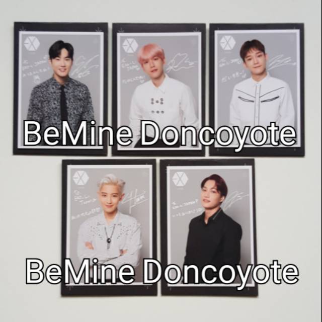 RARE EXO OFFICIAL EXPLORATION EXO-L JAPAN FANMEETING PHOTOCARD SUHO BAEKHYUN CHEN CHANYEOL KAI