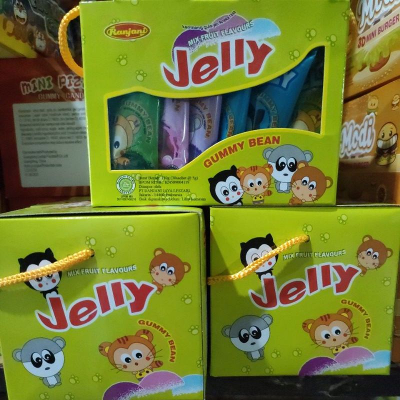 jelly mix fruit flavours gummy bean ranjani