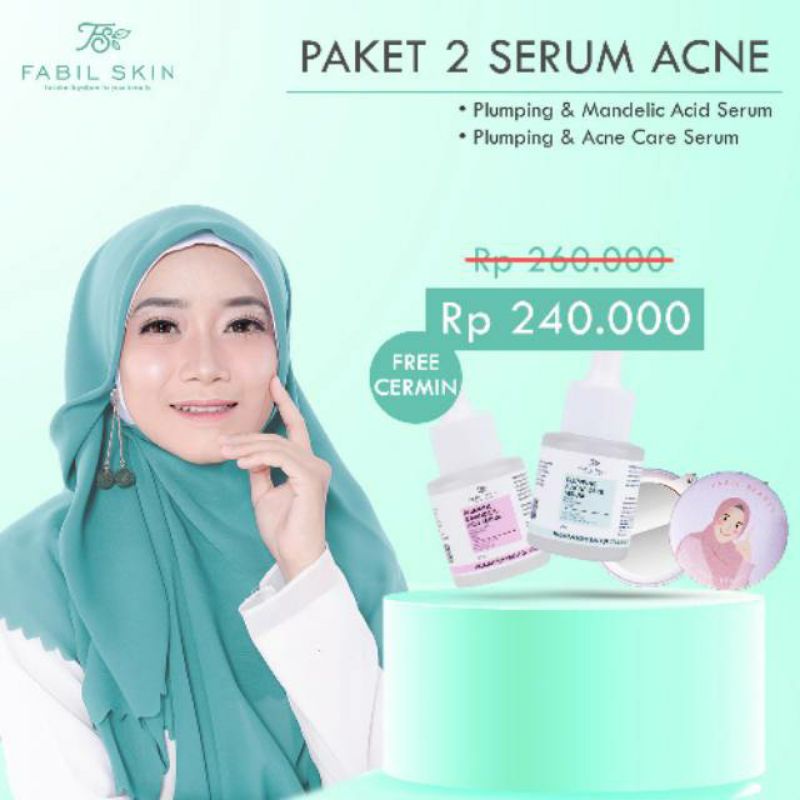 promo paket 2 serum Acne Fabil Skincare