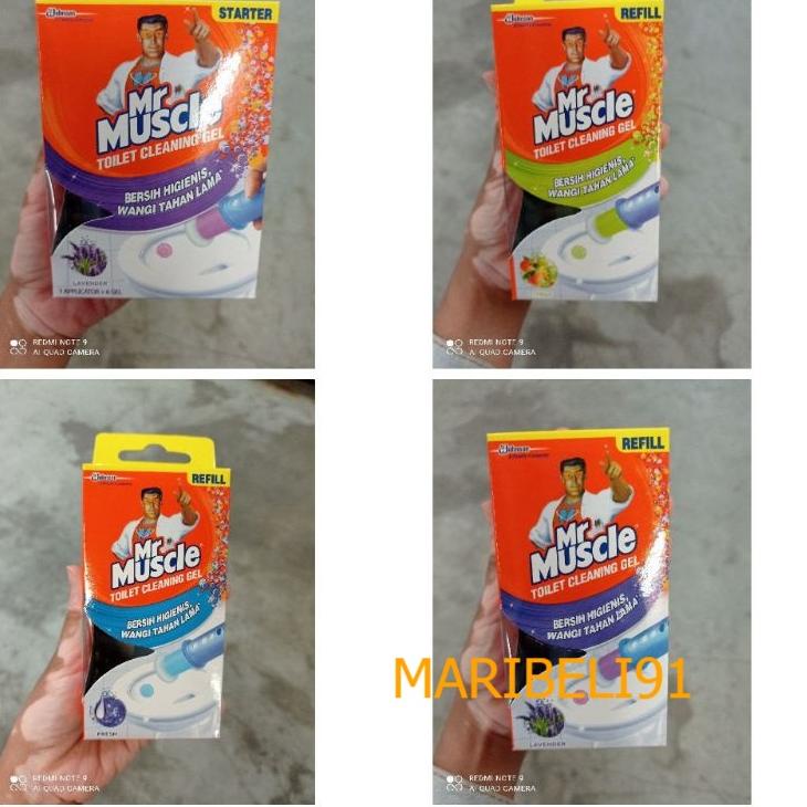 Mr. Muscle Mr Muscle Muscle Toilet Cleaning Gel Lavender Reguler 36 ml / Starter Alat Toilet Cleanin