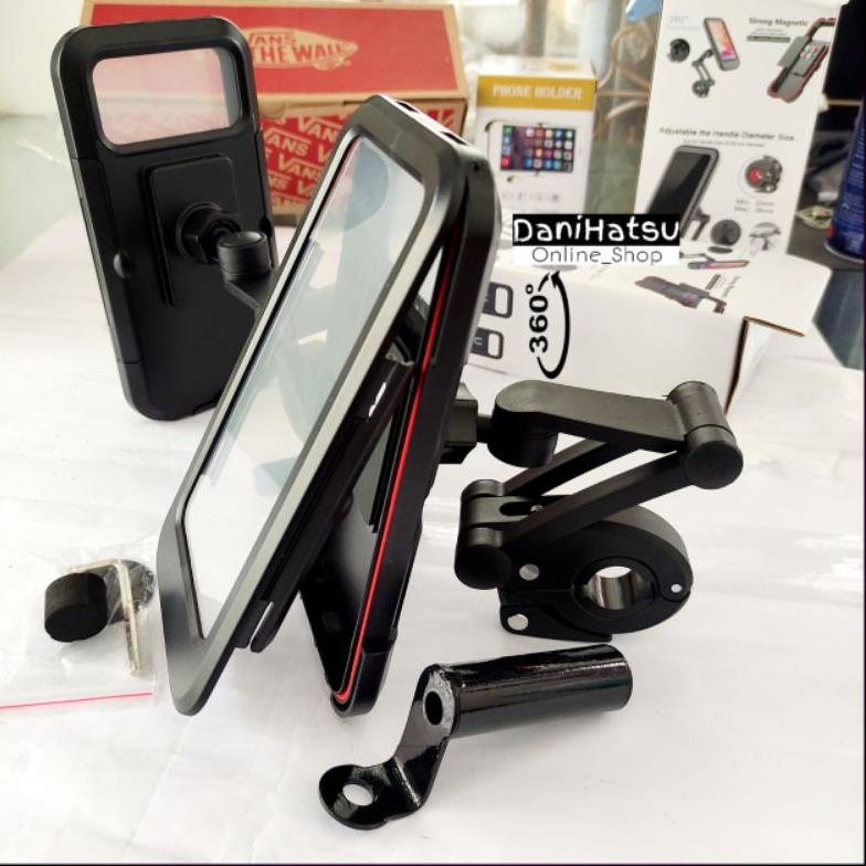[PRODUK R0NIC] HOLDER HP MOTOR ANTI AIR HUJAN UNTUK STANG SPION XMAX NMAX ADV PCX VARIO SCOOPY BEAT 