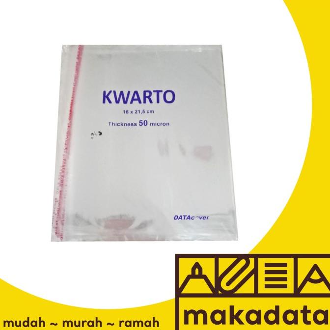 

+++++] Data Sampul Plastik Bening Buku Tulis Kwarto OPP Cover Book ATK 50Mic