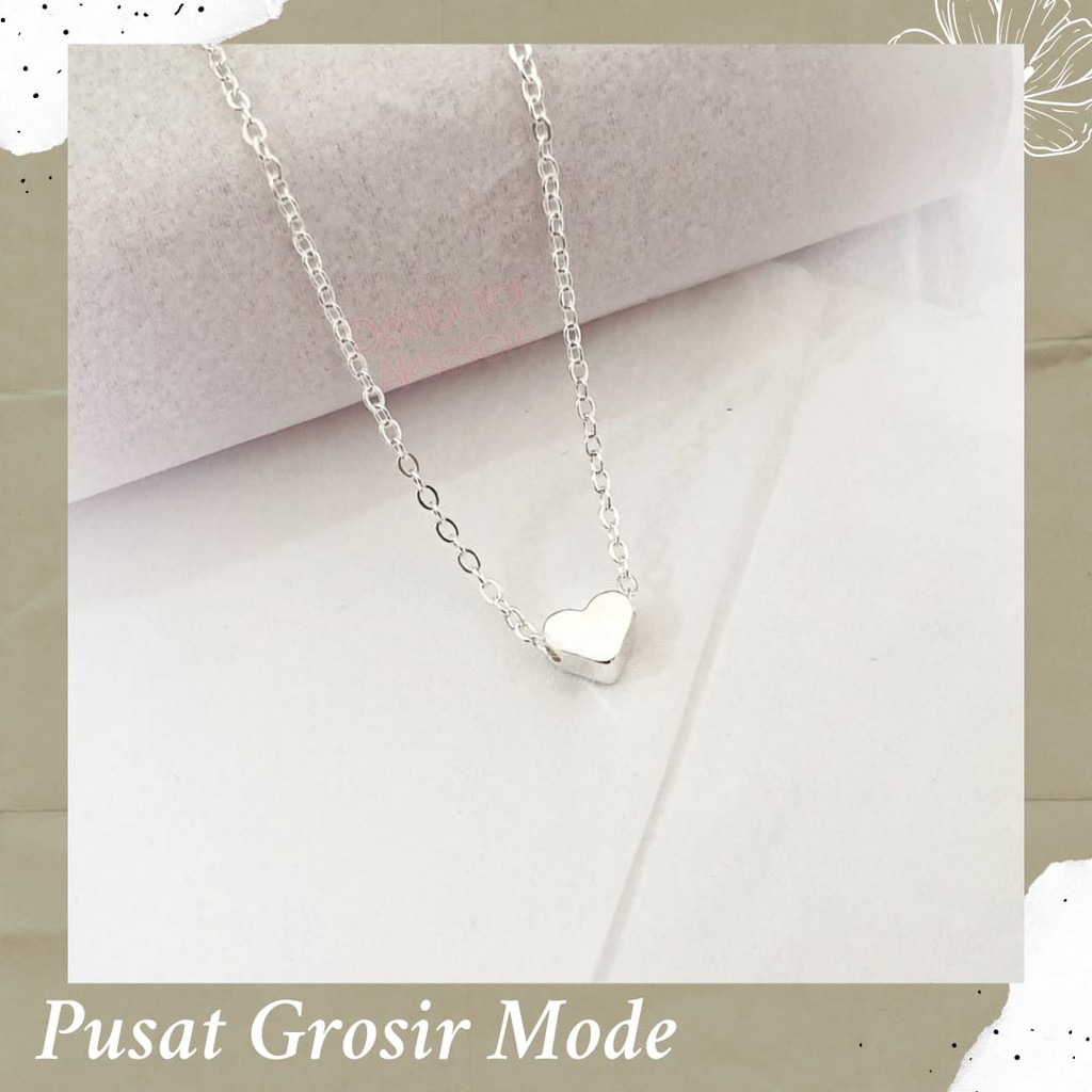 Kalung Mini Bentuk Hati Simple Cantik PGM K62