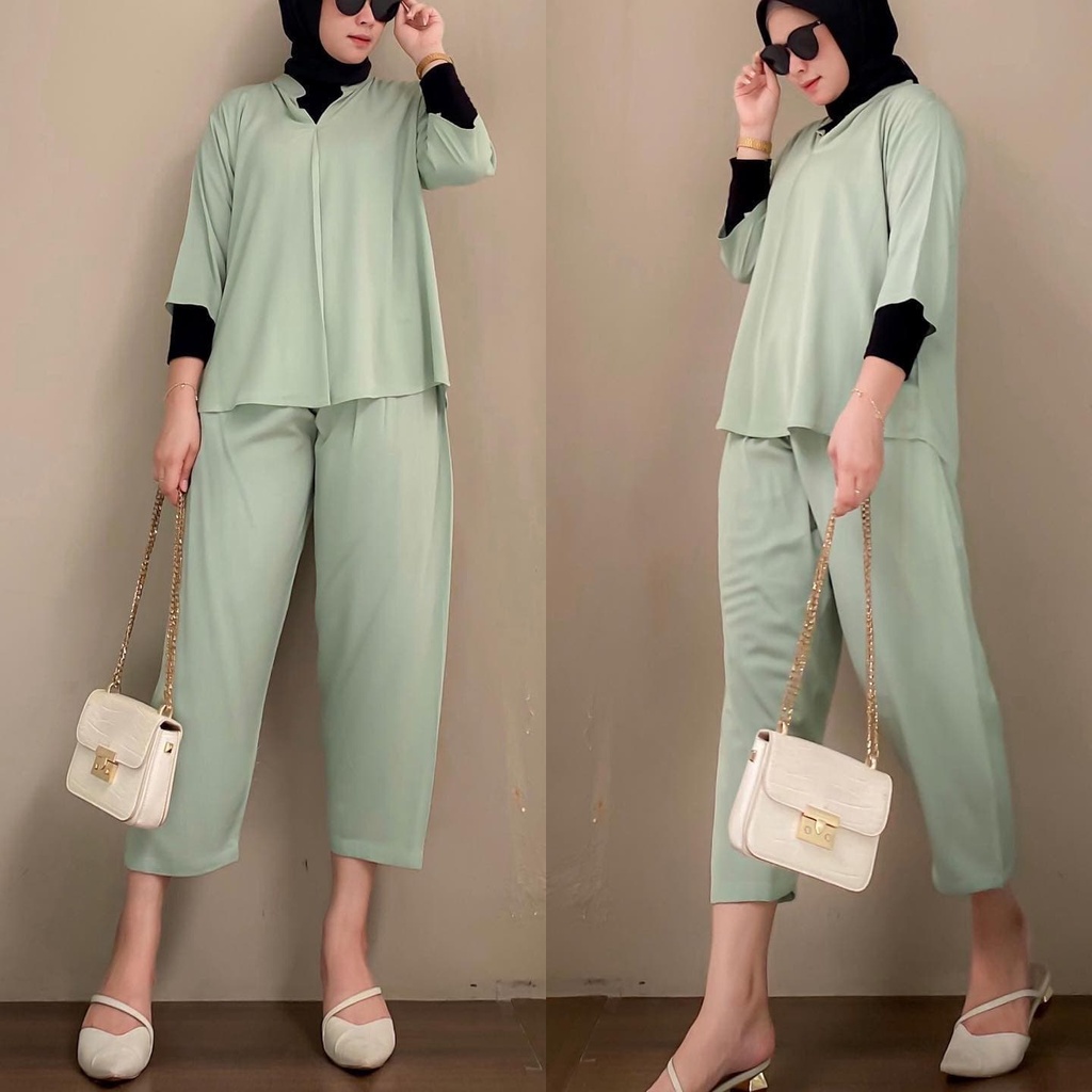 Lenna Set 04 - Set Pakaian Perempuan / Setcel Terbaru / Setcel Termurah / Setcel Muslim / Setcel Kek