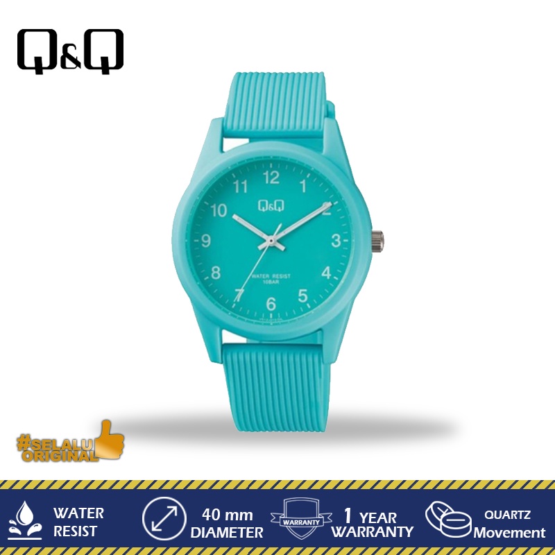 Q&Q VS12J010Y VS12J Analog Rubber Strap