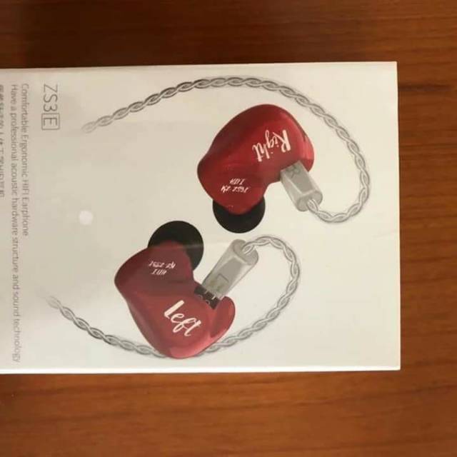 KZ ZS3E merah tanpa mic