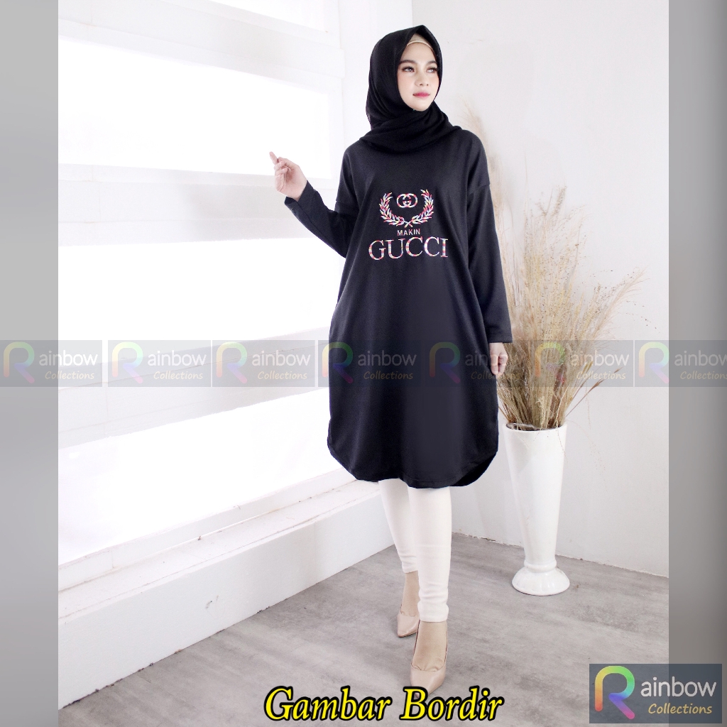 TUNIK BORDIR GC / ADA KANTONG KIRI KANAN - BIG SIZE