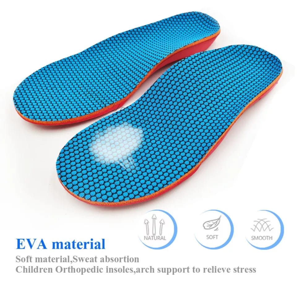 KUALITAS TERBAIK SEPASANG INSOLE ANAK SOL SEPATU ANAK ARCH SUPPORT ALAS SEPATU KAKI DATAR INSOLE KAKI BEBEK ALAS SEPATU ANAK IMPORT INSOLE IMPORT