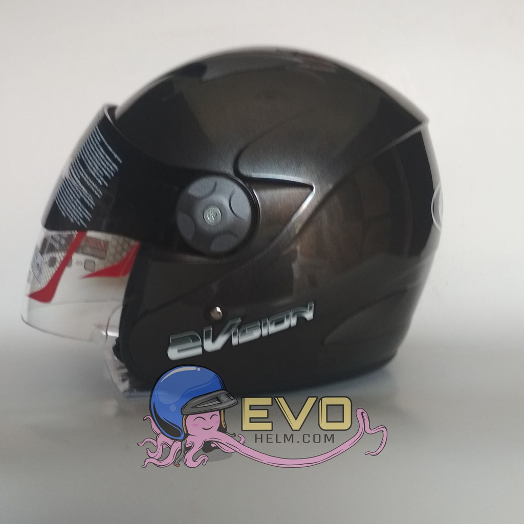 HELM KYT 2 VISION SOLID - GUNMETAL