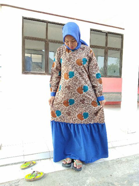 Gamis Batik Meisya Style / Batik Rampel // Seragam M L Xl Jumbo 2762,